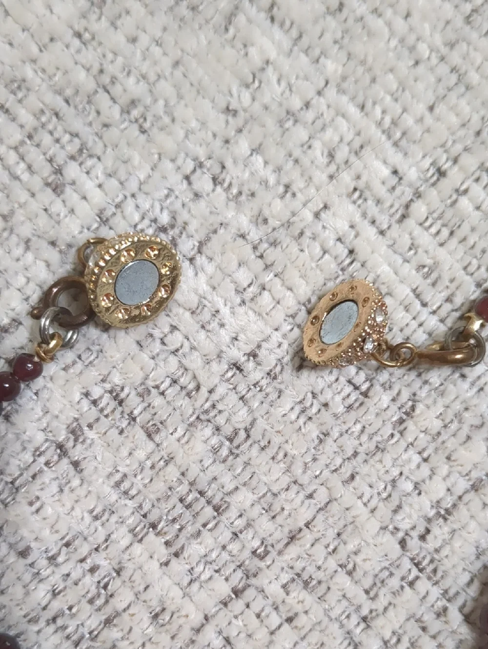 Genuine Garnet Bead Necklace - Picture 4 of 6